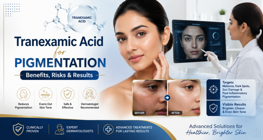 Tranexamic Acid for  Pigmentation Treatment in Delhi Benefits, Risks And Results