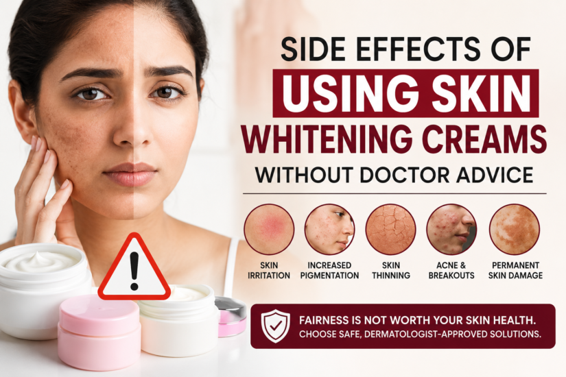 Pigmentation Treatment Delhi Side Effects of Using Skin Whitening Creams without Doctor Advice