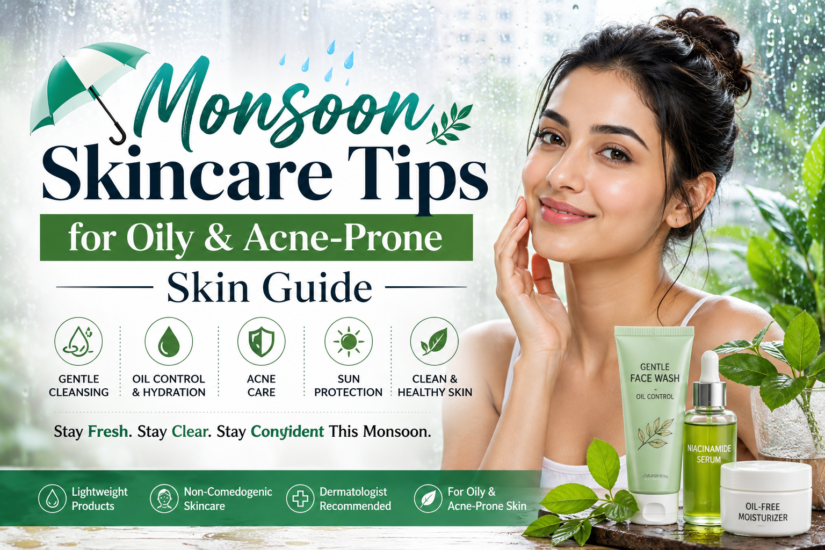 Monsoon Skincare Tips for Oily and Acne-Prone Skin: Your Complete Guide