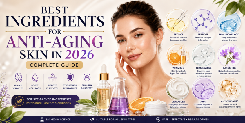 Best Ingredients for Anti-Aging Skin in 2026