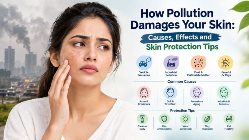 How Pollution Damages Your Skin: Causes, Effects and Skin Protection Tips